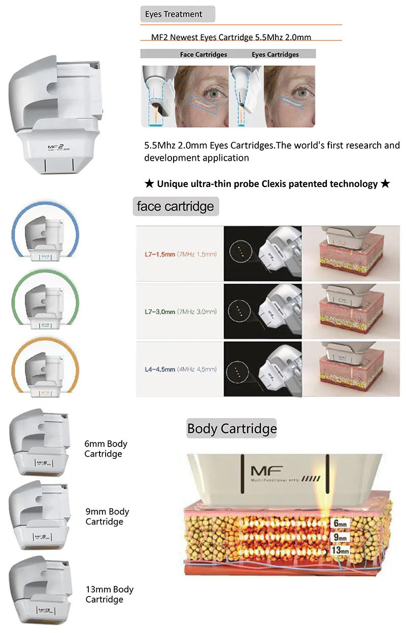 7D beauty machine facial neck lifting wrinkle removal