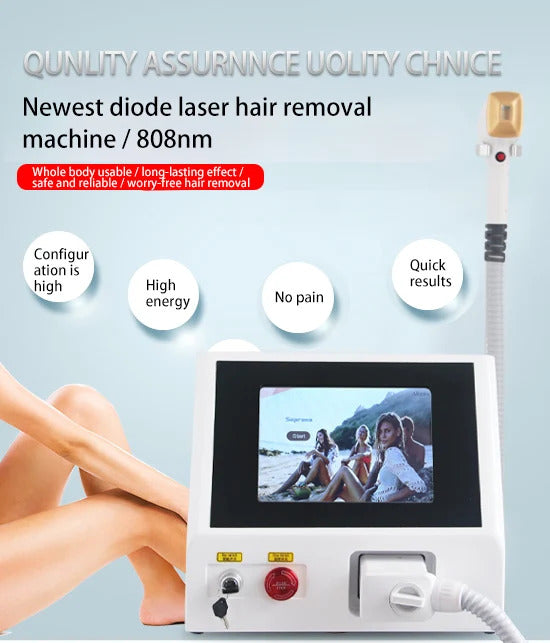 New 3000W Ice Titanium 3 Wavelength 808 7D Beauty SPA Machine Body Tightening Burning Fat Skin Firming Slimming Body Sculpt CE