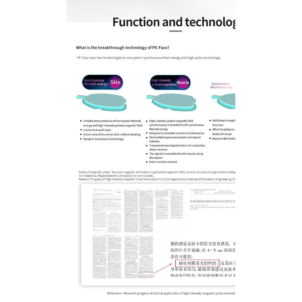 Newest PE-Face Ems RF Wrinkle Removal EM PE Face Lifting Beauty Machine For Salon