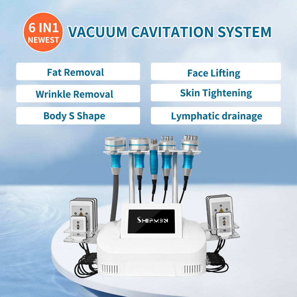 Portable 6 in 1 Skin Tightening Face Lifting Weight Loss Fat Burner RF Lipocavitation Body Sculpt 40K Weight Loss Cavit Machine