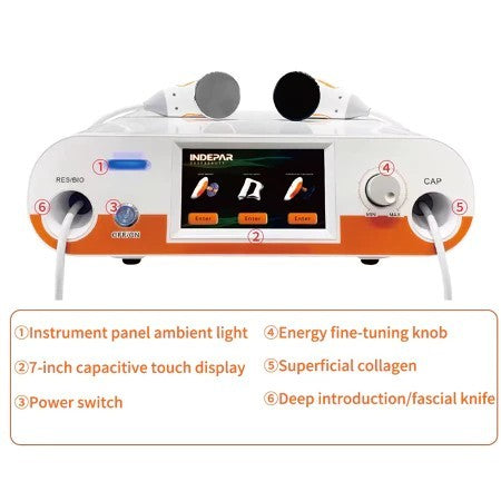 New 448K TECAR Physical Therapy Indiba RET CET RF Machine for Weight Loss