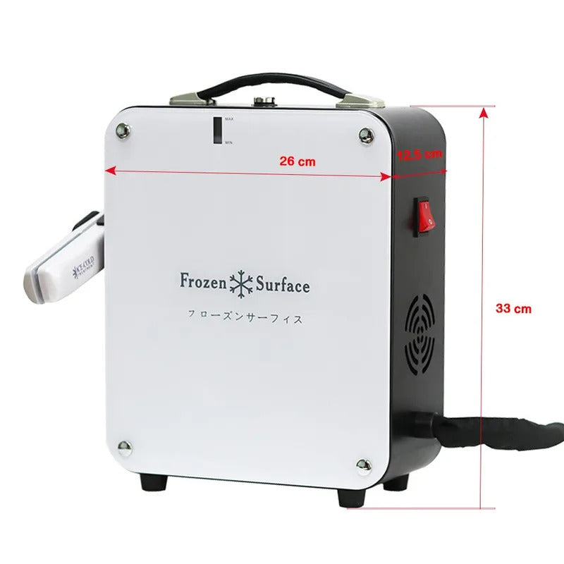 Professional Ice Cold Frozen Cryotherapy Flat Iron Nano-Cryo Hair Repair & Straightening Salon-Grade Cool Treatment Device