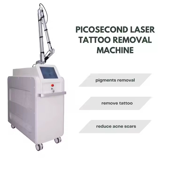 Super Picosecond laser 532nm 785nm 1064nmr machine for Tattoo Removal Freckle RemovalQ Switch Nd Yag Laser