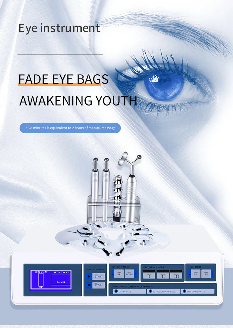 Face Lifting Lighten Fine Lines And Dark Circles Under The Eyes BIO Microcurrent Roller Massage Beauty Equipment Anti Aging