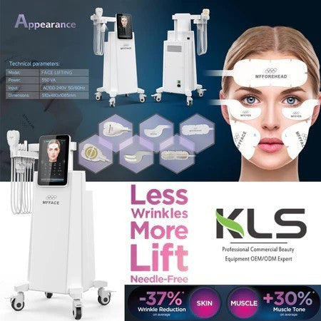 New Non-invasive Mffface Pe Face Lifting Machine Ems Facial Muscle Stimulation Rf Face Anti Wrinkle Machine