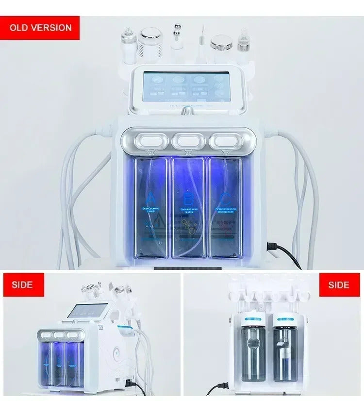 7 in1 Water Oxygen Jet Peel Hydro Beauty Skin Cleansing Hydro facial Machine Facial Machine Water Aqua Peeling for Home UseH2O2