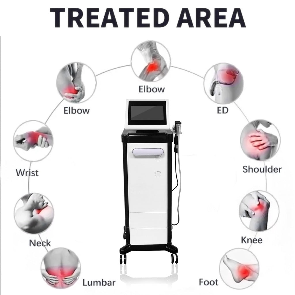 Best Shockwave Device For Tissue Repair Growth For Pain Relief 2 Handles Multi Therapy Physiotherapy And Pain Relief Machines