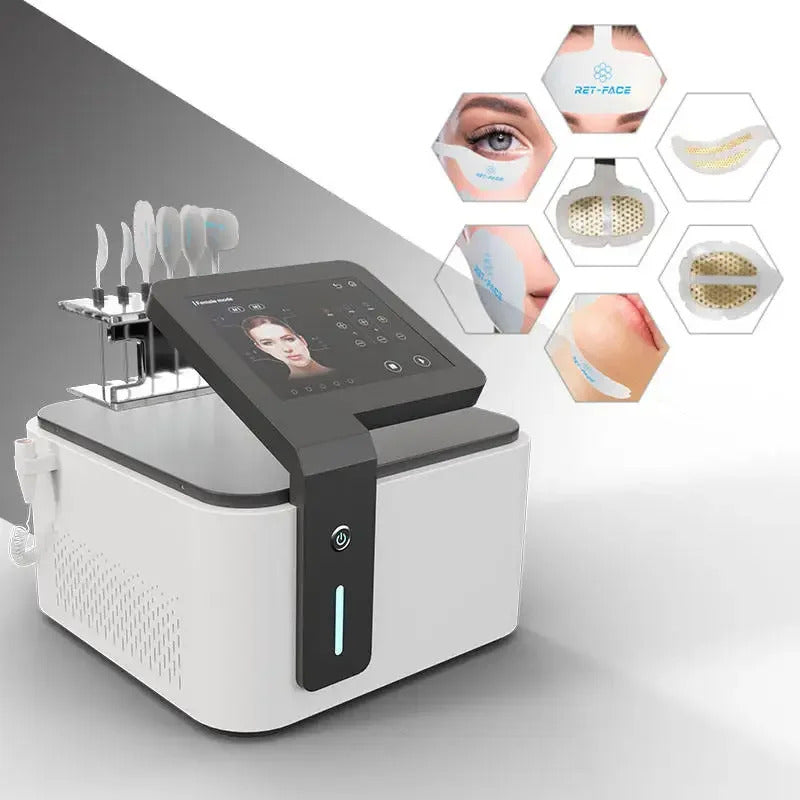 Portable RF Facial Electrical Stimulation Anti-Aging Machine - Face Wrinkles Removal Skin Tightening Lifting Device for Home Use