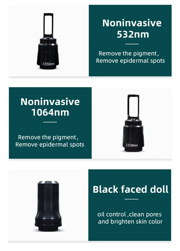2025Portable 1064nm 532nm 1320nm ND YAG Laser Spots Tattoo Removal Eyebrow Pigment Trolley Case Picosecond Beauty Machine