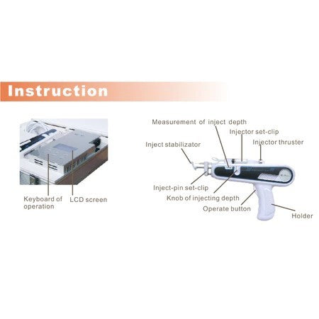 Portable Best Wrinkle Remover Beauty Equipments Meso Needle prp Meso Injector Mesotherapy Gu-N