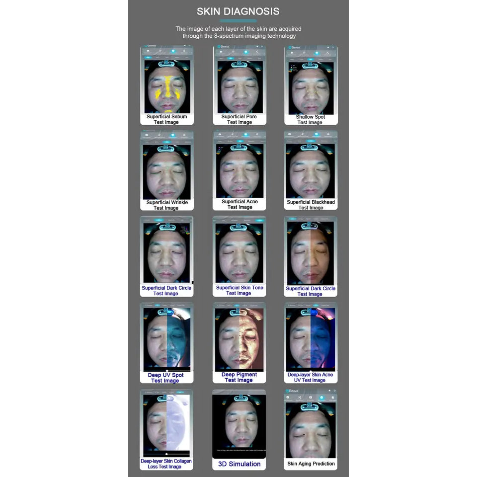 New Arrivals Portable Facial Skin Analyzer Skin Analysis Facial Machine 3D Skin Body Facial Visia Skin Analysis Machine