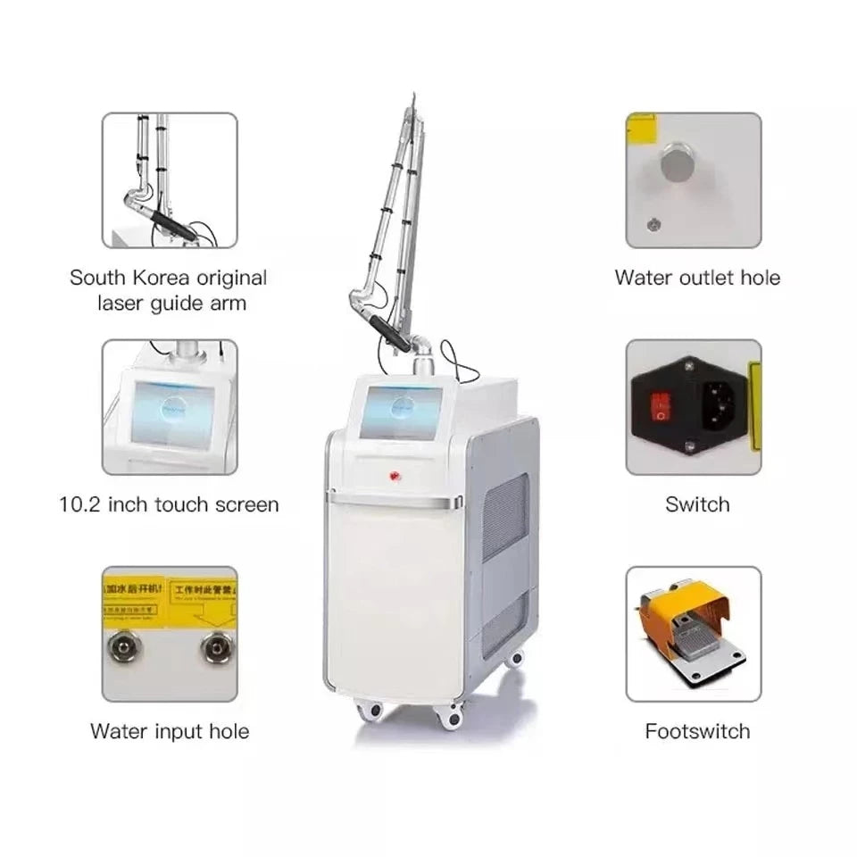 Super Picosecond laser 532nm 785nm 1064nmr machine for Tattoo Removal Freckle RemovalQ Switch Nd Yag Laser