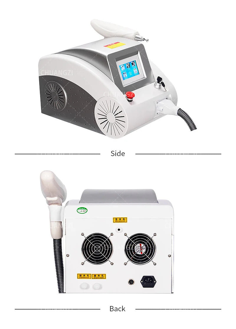 New Portable Q - switch Picosecond Nd: YAG 1064nm 532nm 1320nm Pull Tattoo Remover With Spot Beauty