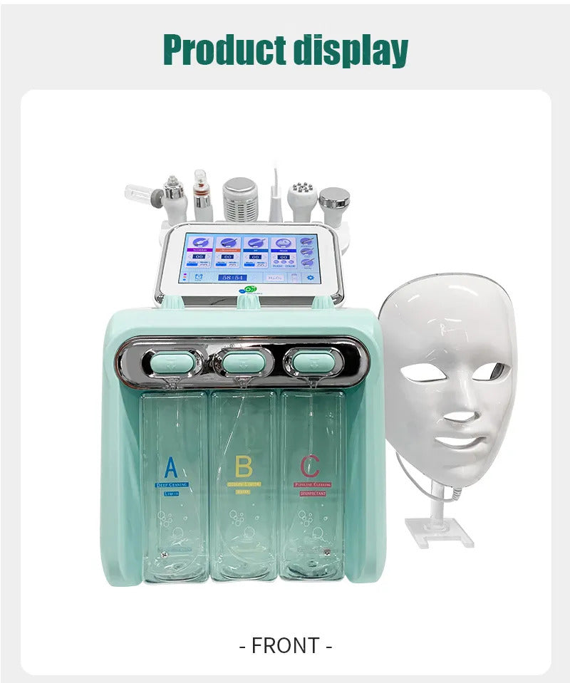 Updated 6 in 1 Portable Hydro Dermabrasion Skin Care Beauty Machine Water Oxygen Jet Hydro Diamond Peeling Microdermabrasion HOT