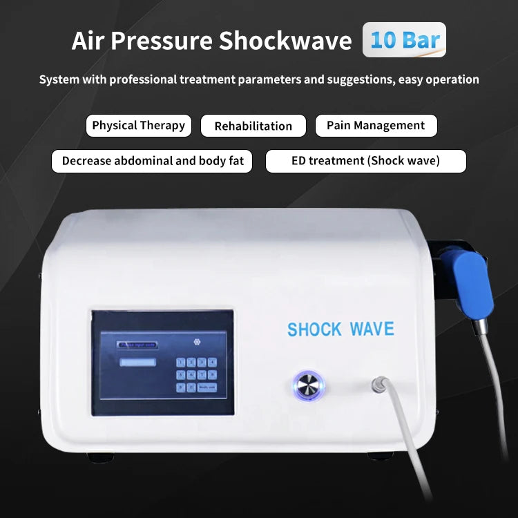 Shockwave Therapy Device ED Shockwave Erectile Dysfunction Focused 10Bar Shockwave Machine