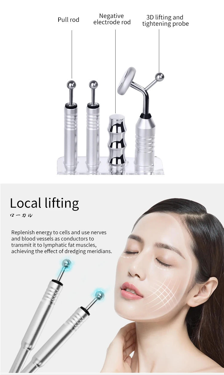 Face Lifting Lighten Fine Lines And Dark Circles Under The Eyes BIO Microcurrent Roller Massage Beauty Equipment Anti Aging