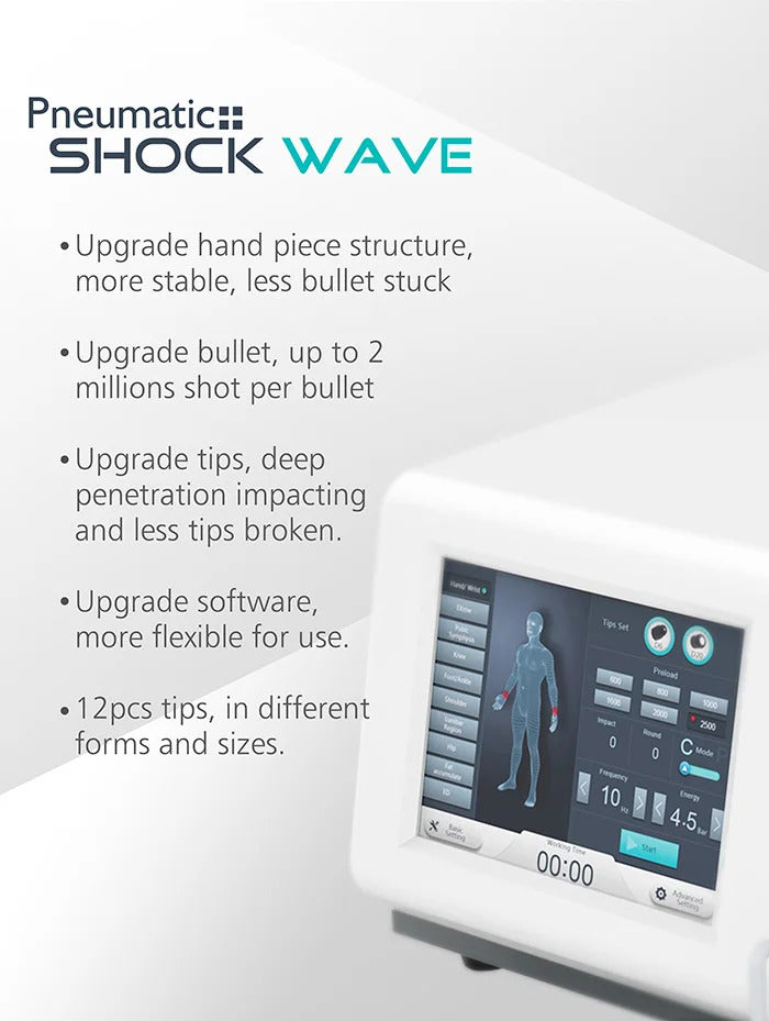 Professional Shockwave Machine Shock Wave Pain Relieve ED Treatment Body Massage