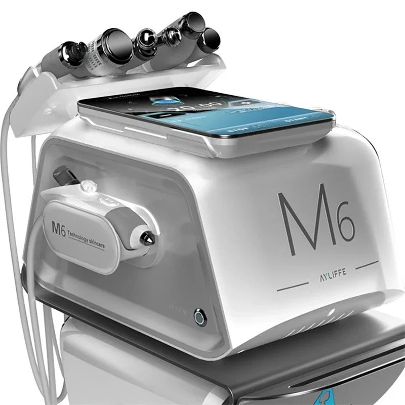 6 In 1 Facial Hydra Eater Oxygen Micro Diamond Dermabrasion Hydrofacials Deep Cleaning Face Beauty Machine