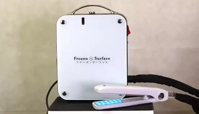 Professional Ice Cold Frozen Cryotherapy Flat Iron Nano-Cryo Hair Repair & Straightening Salon-Grade Cool Treatment Device