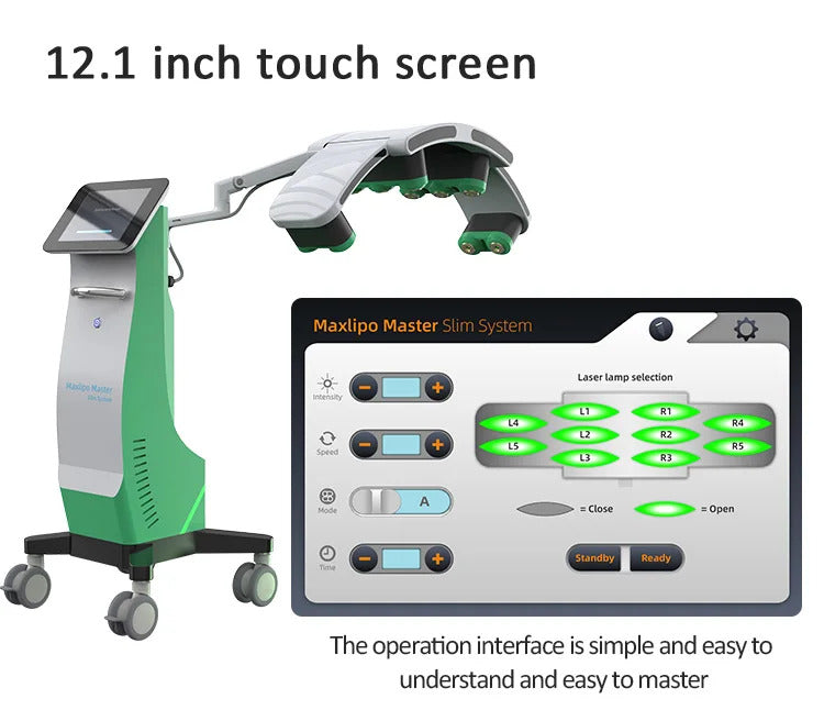 Hot salon Green Red light 10D lipo Laser slimming machine 532nm laser weight loss body sculpting lipo cavitation 2025