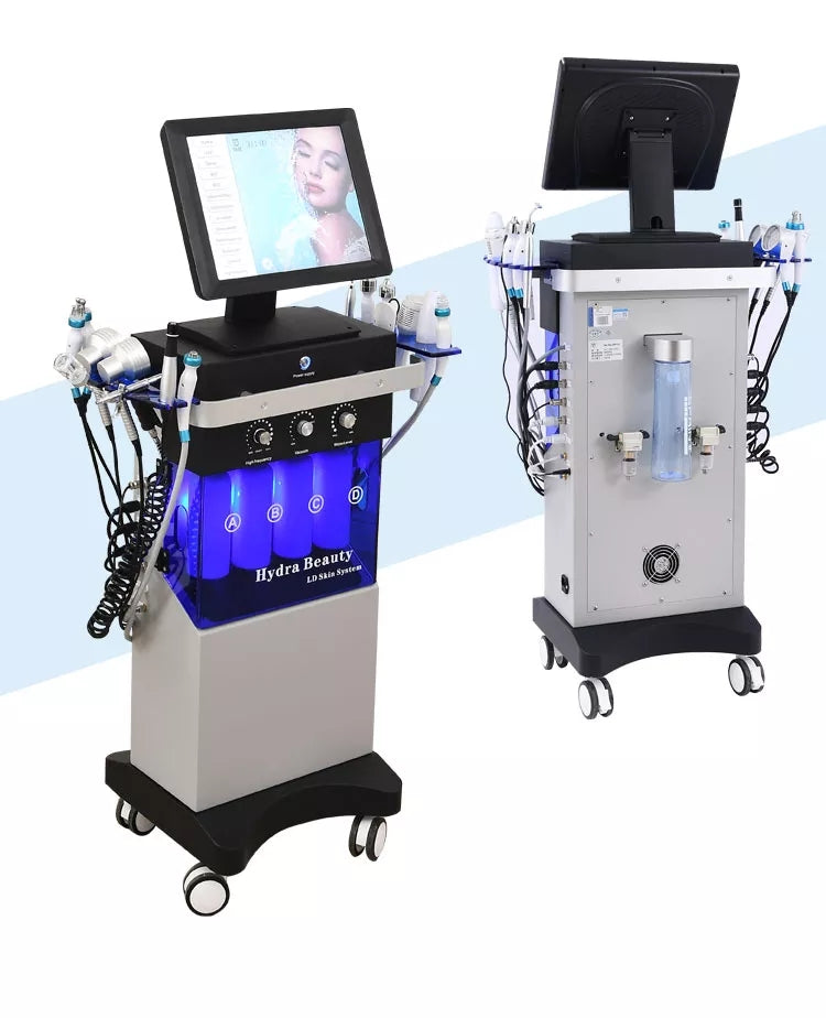 2025 14 in 1 Women Aesthetic Beauty Equipment Bubble Oxygenation Ultrasonic Scrubber Hydrodermabrasion Hydro Facial Machine