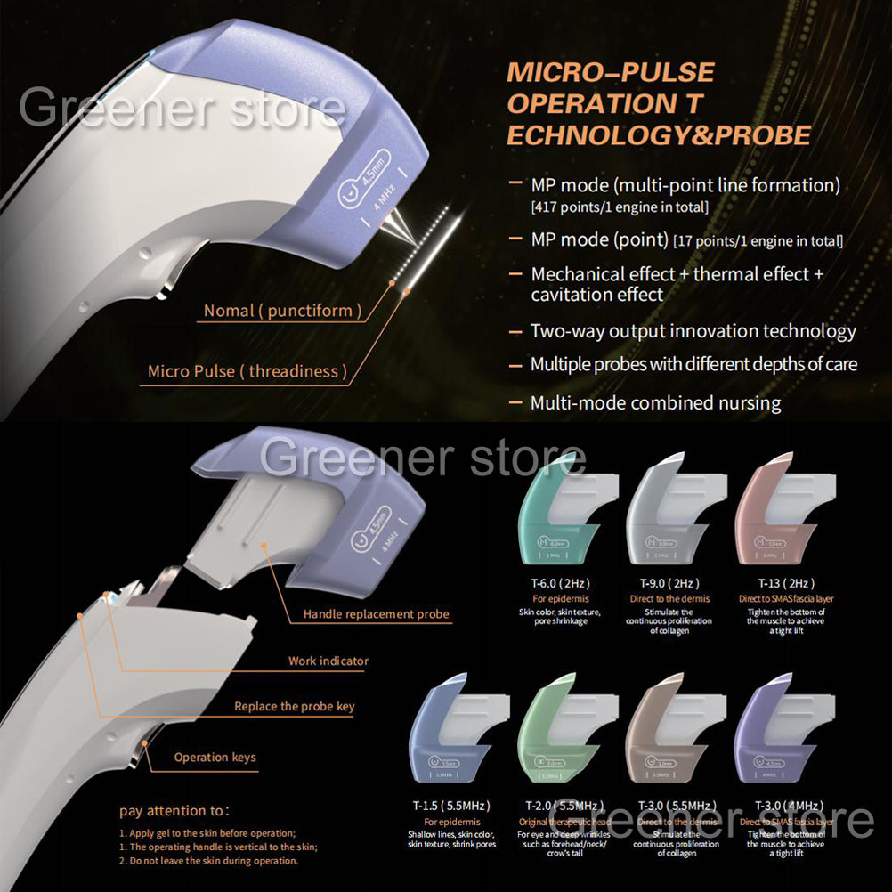 3in1 Skin Tightening Reshape Facial Lift 360° Wrinkle Removal Anti-age Machine