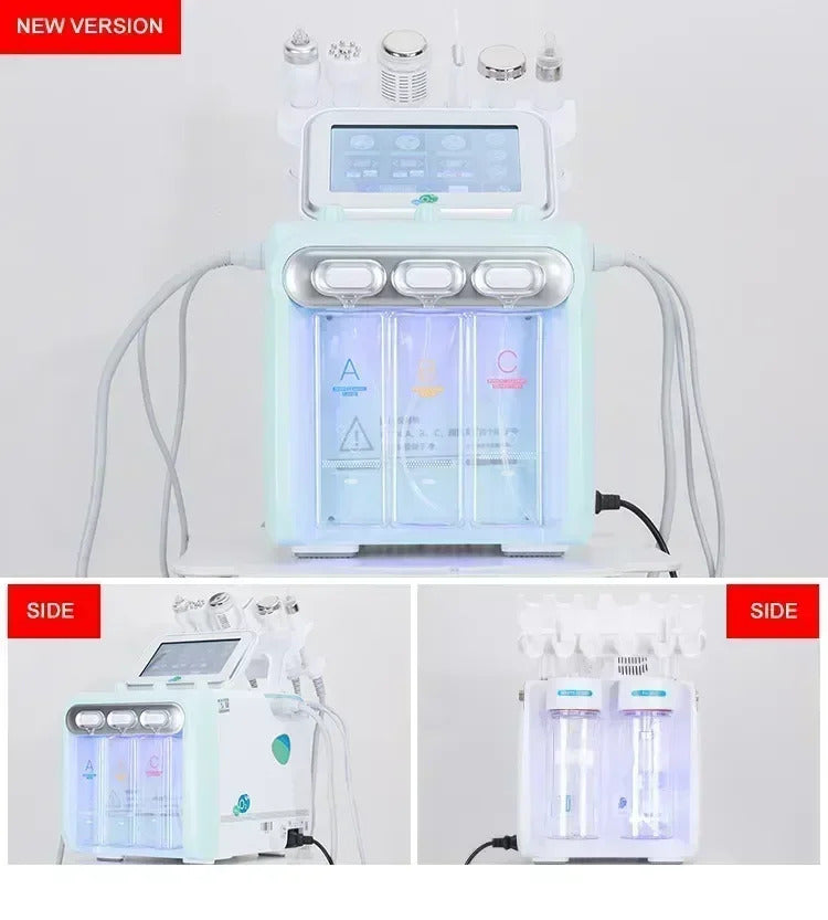 7 in1 Water Oxygen Jet Peel Hydro Beauty Skin Cleansing Hydro facial Machine Facial Machine Water Aqua Peeling for Home UseH2O2