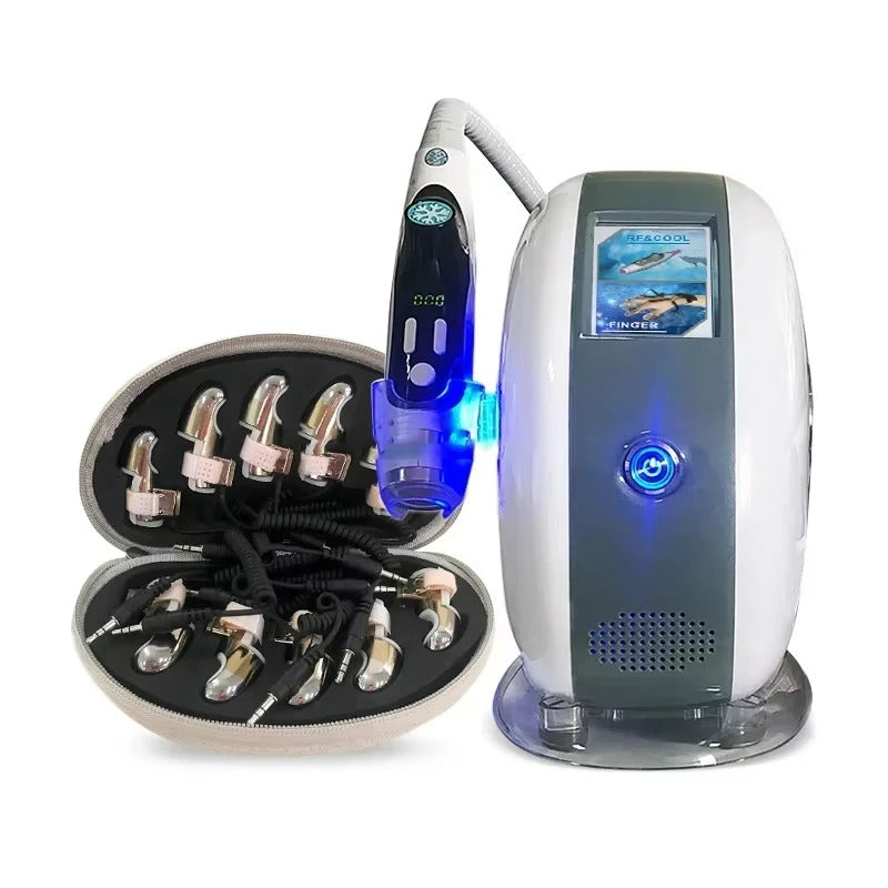 Golden finger body massager for facial stretching, RF EMS micro-current therapy, meridian dredging, new di. 2025  xin