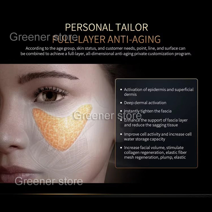 3in1 Skin Tightening Reshape Facial Lift 360° Wrinkle Removal Anti-age Machine