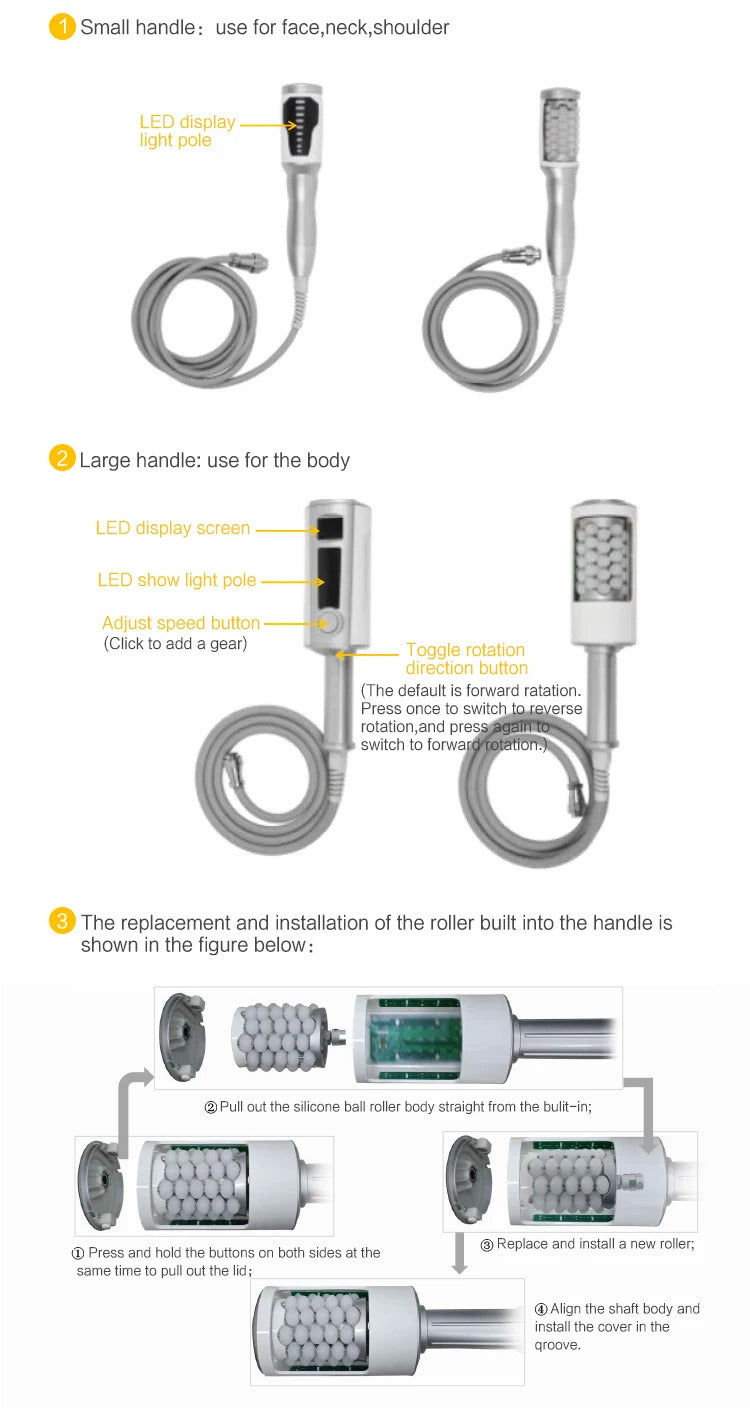Portable EMSlim Electromagnetic Body Slimming Muscle Stimulate Physiotherapy Roller Pain Anti-cellulite Eliminates Machine