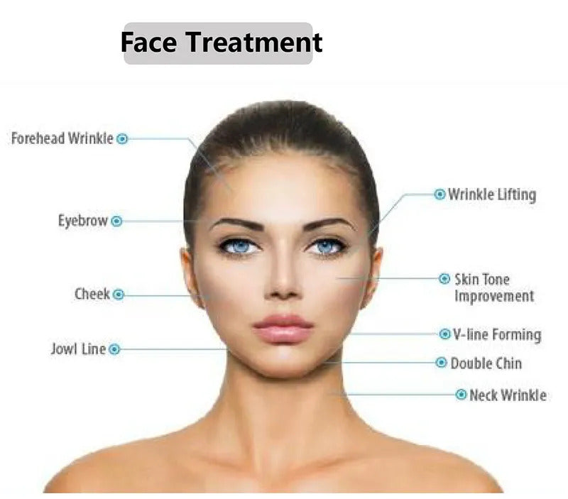 7D beauty machine facial neck lifting wrinkle removal