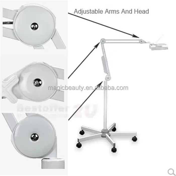 Salon 5X 36W Magnifier Glass Lamp Foldable L204 Magnifying Glass With Led Light for Beauty