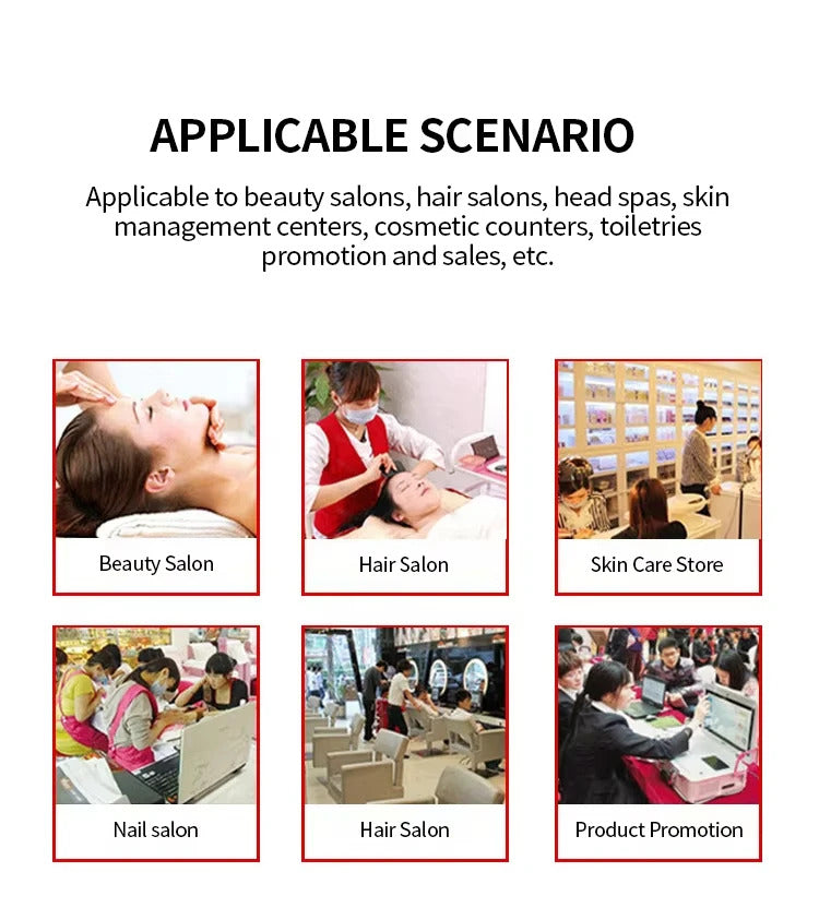 Hot Selling 5 in 1 Hair Scalp Analyzer with Red Light Therapy Nano Spray Growth Detection Touch Screen Anti-Loss Machine