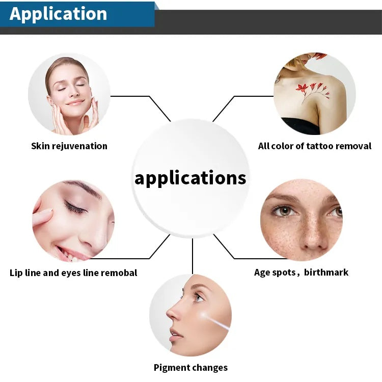 Desktop picosecond laser professional tattoo pigment removal carbon peeling picolaser tattoo All Color Tattoo Removal