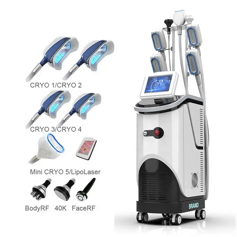 Multifunctional 4D Criolipolysis Cavitation Rf Lipolaser Double Chin Cryo Machine loss weight Cool fat freezing Slimming System