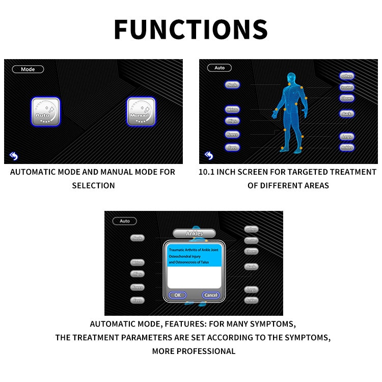 Best Shockwave Device For Tissue Repair Growth For Pain Relief 2 Handles Multi Therapy Physiotherapy And Pain Relief Machines