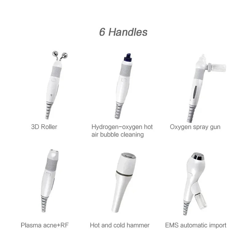 6 in 1 Small Bubble Machine Oxygen Jet Peel Device Deep Skin Cleaning Beauty Equipment BIO Face Lift Skin Cleansing Ati Aging
