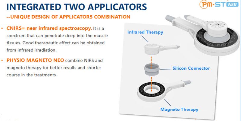 Portable Emtt Physio Magneto Pain Relief Sports Injury Therapy Laser Machine