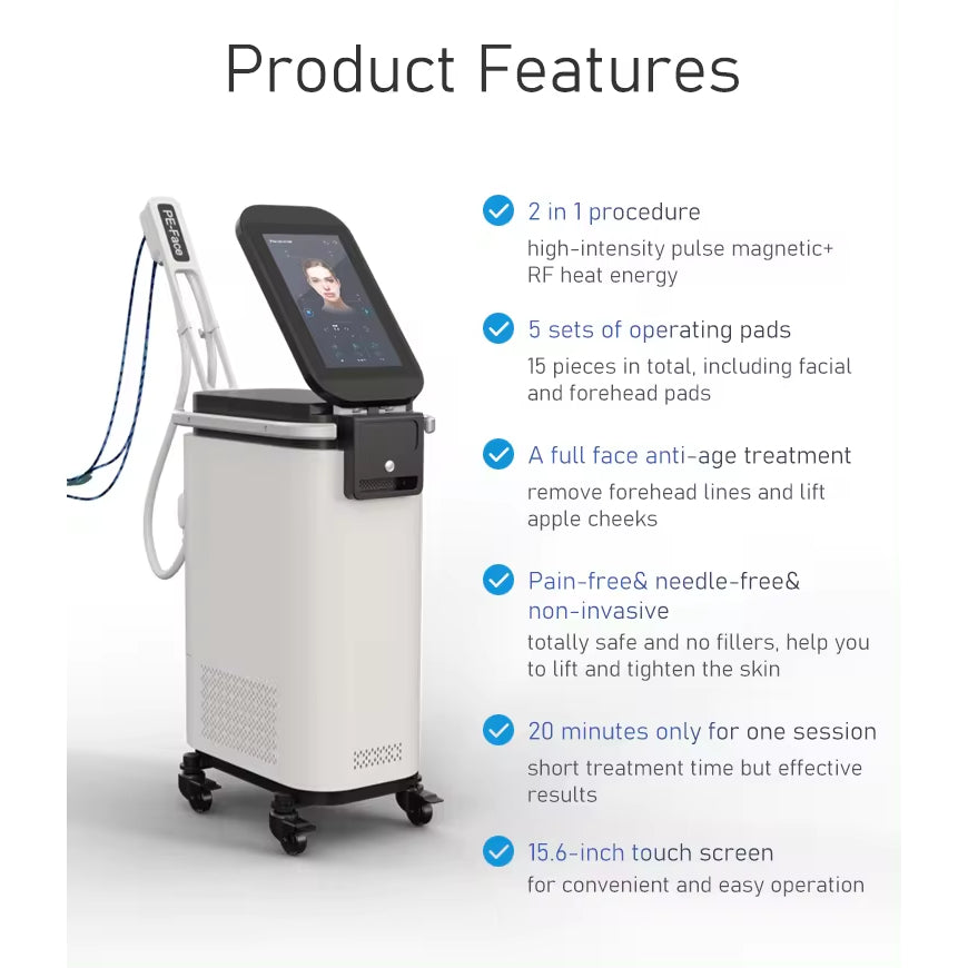 Newest PE-Face Ems RF Wrinkle Removal EM PE Face Lifting Beauty Machine For Salon