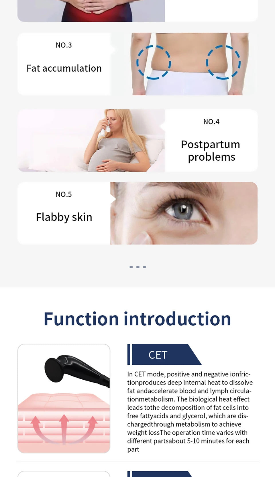 Portable INDIBA 448KHZ Spanish Technology CET RET Tecar High RF Physical Therapy Machine Pain Relief Skin Tightening Deep Care