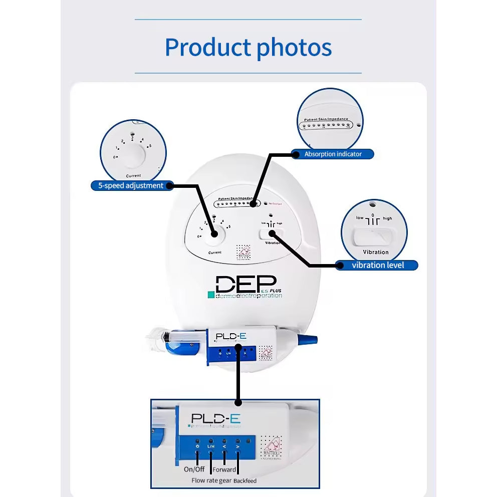 No needles Meso therapy G-un Water Injection Mesogun Dermoelectroporation DEP Electro Poration System DEP Machine