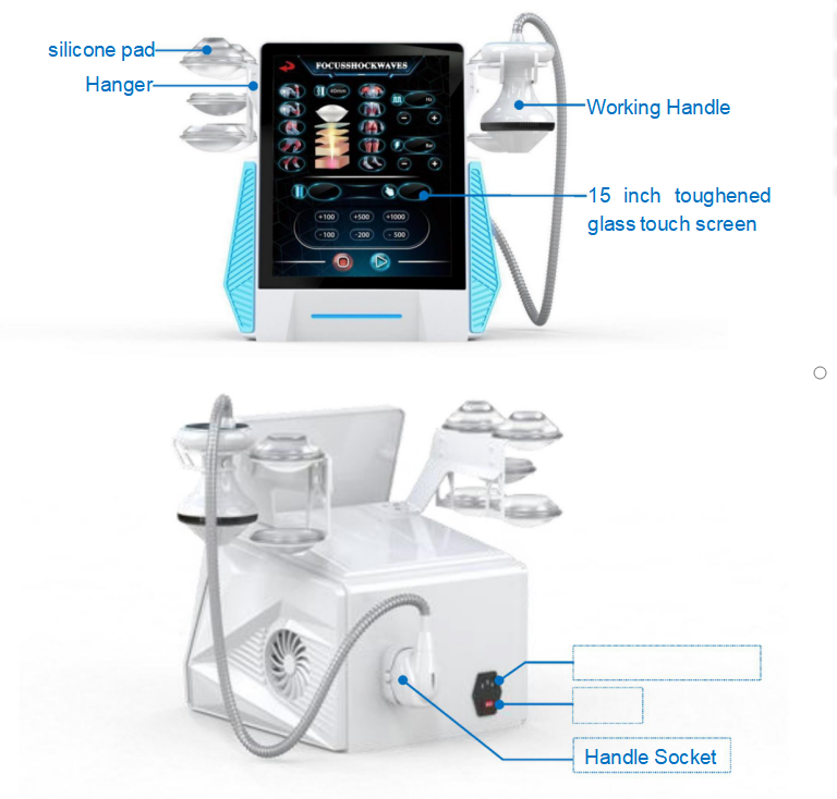 Focus Shockwave Eswt Focused Shock Wave Relief Physio Back Body Massage Machine