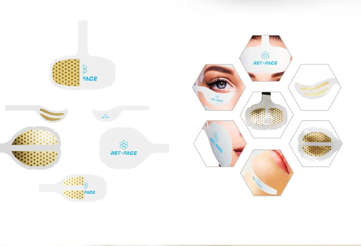 Portable RF Facial Electrical Stimulation Anti-Aging Machine - Face Wrinkles Removal Skin Tightening Lifting Device for Home Use