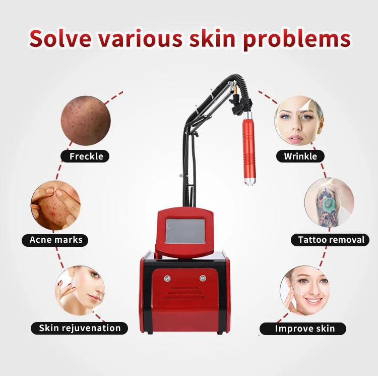 Portable Picosecond Lazer Tattoo Rem Carbon Peeling Skin Whitening Non Invasive Skin Rejuvenation Laser Machine
