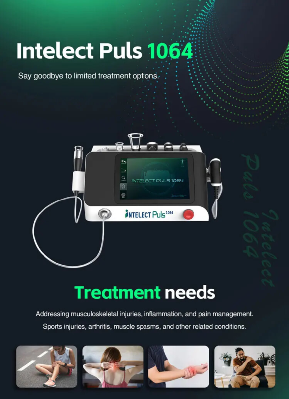 Portable 12 Watt 1064nm With 10 Bar ESWT Point Physiotherapy Spa Machine
