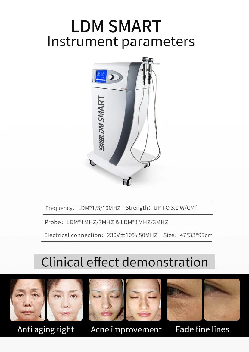 LDM Machine skin rejuvenation machine Local Dynamic Micromassage Ultrasonic beauty machine for Facial anti-aging