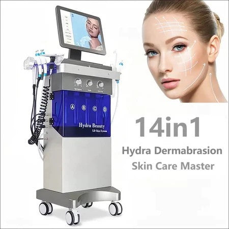 NEW Hydrafacy Most Popular Hydra H2O2 Hydrafacy Facial 14 IN 1 Skin Treatment Hydraface Machine