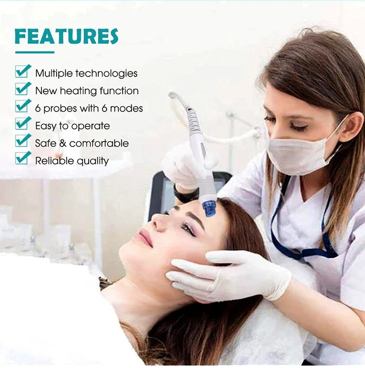 6 in 1 Small Bubble Machine Oxygen Jet Peel Device Deep Skin Cleaning Beauty Equipment BIO Face Lift Skin Cleansing Ati Aging