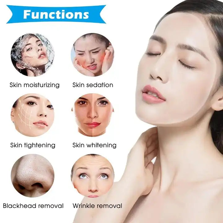 6 In 1 Hyperbaric Microdermabrasio Machine Oxygen Spray Facial Machine Skin Rejuvenation Beauty Salon Equipment