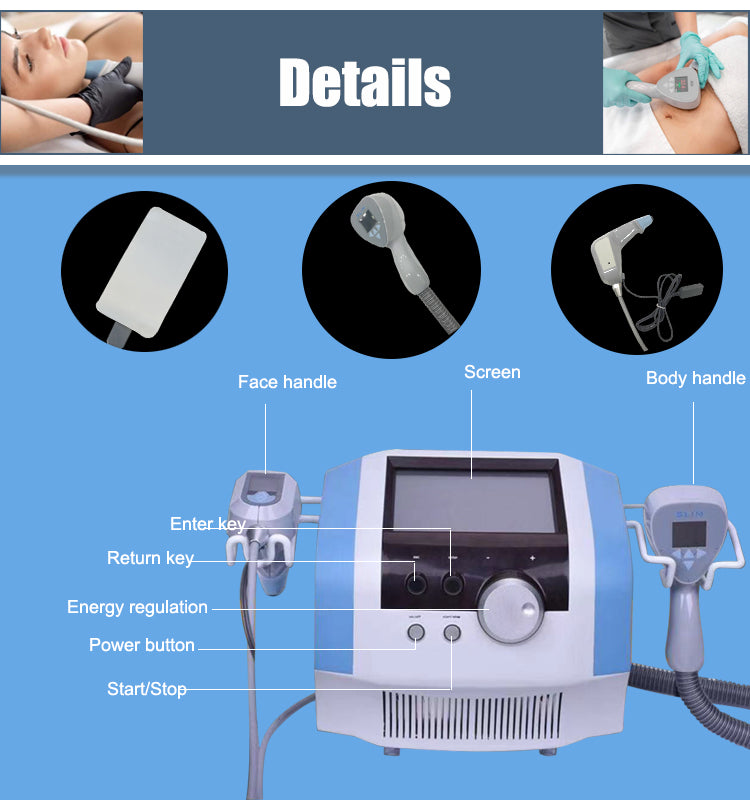 2025 New Monopolar RF Face Skin Rejuvenation & Ultra 2-in-1 360 Body Contouring Machine: Cellulite Reduction & Tightening, Versi